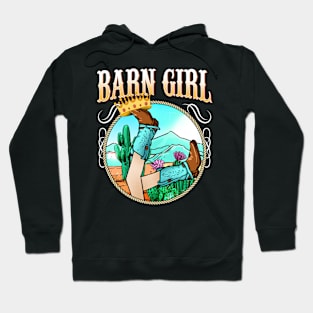 Barn Girl I Equestrian Pony Horse Fan Hoodie